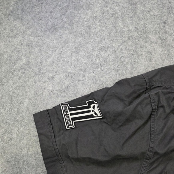 Harley-Davidson HDMC Loud & Proud Shirt Mens 2XL Gray Mechanic Button Up - Picture 4 of 10